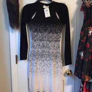 Cache Dress with chest slits